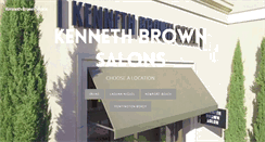 Desktop Screenshot of kennethbrownsalons.com