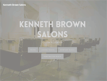 Tablet Screenshot of kennethbrownsalons.com
